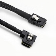 Hot Sales 90 Degree Angle MINI SAS 36p SFF-8087 Male to Male Cable